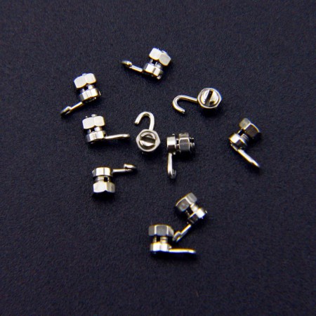 40Pcs/2Kit Dental Orthodontisch Krimpbaar Haak Boogdraad Stop Slot Links rechts