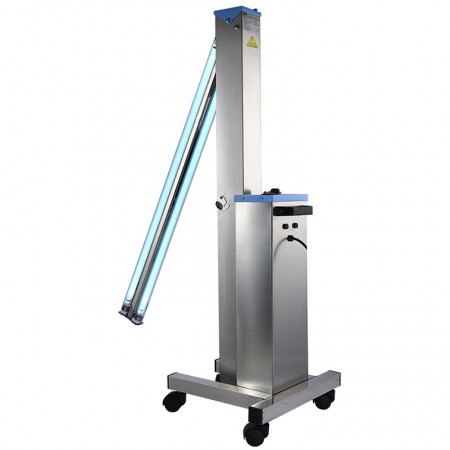FY® 30DS Mobiele UV + Ozon Desinfectie Auto Ultraviolet Lamp Roestvrijstalen trolleywagen