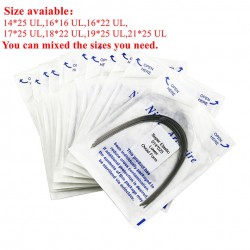 100verpakkingen Dental Orthodontisch Super Elastic NITI Boogdraad Rechthoekig Ovoid U/L