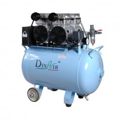 Tandheelkundige geruisloze luchtCompressormotoren Olievrije 50L-tank 1500W 304L / min