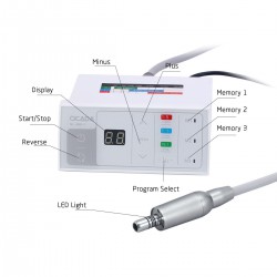 YUSENDENT COXO NL400-1 LED borstelloze elektromotor +1: 1 glasvezel-contrahoek handstuk