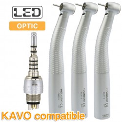 YUSENDENT® CX207-GK-PQ glasvezel turbine handstuk KAVO-compatibel (koppeling x1 + turbine handstuk x3)