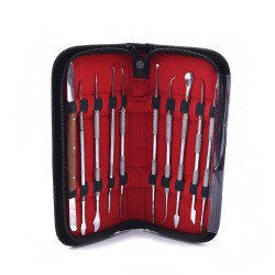 Tandheelkundige Laboratorium Apparatuur Chirurgische Wax Carving instrumentens Set Beeldhouwmes Instructie