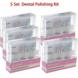 5 Set Tandheelkundig Composiet Polijsten Voor Lage Snelheid handstuk hoekstukken Kit RA0309