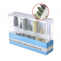 5 Set tandheelkundige diamantboren Polijstharsbasis Verborgen kunstgebit HP-0412