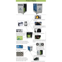 Greeloy® GA-81XY Tandheelkundige olievrije luchtCompressor met droger en stille kast