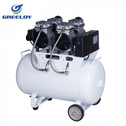 Greeloy® GA-82 Oilless Tandheelkundige luchtCompressor Dubbele motor