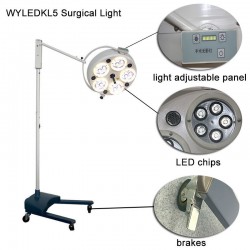 Tandheelkundige chirurgie lichte LED schaduwloze bedrijfslamp WYLEDKL5