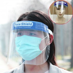 10st High-definition transparant anti-speeksel winddicht stofdicht hoed Volgelaats beschermkap Anti-condens gelaatsscher