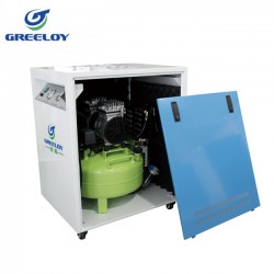 Greeloy® GA-61XY Tandheelkundige olievrije luchtCompressor Met droger en stil kabinet