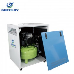 Greeloy® GA-61XY Tandheelkundige olievrije luchtCompressor Met droger en stil kabinet