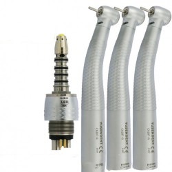 YUSENDENT® CX207-GS-PQ glasvezel turbine handstuk Sirona-compatibel (koppeling x1 + turbine handstuk x3)