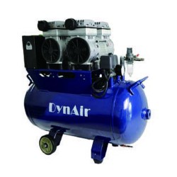 DYNAIR® DA5002 50L Tandheelkundige olievrije luchtCompressor Geruisloos Olievrij 230L/min