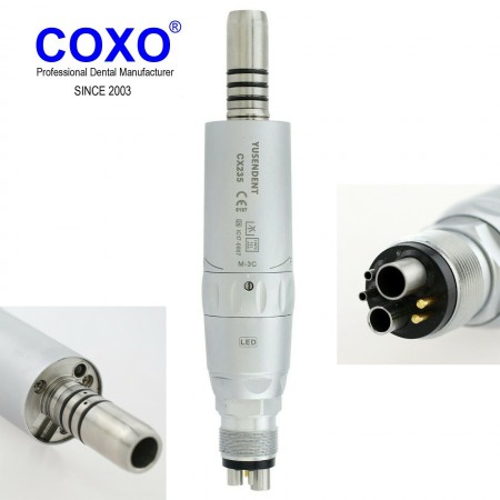 YUSENDENT COXO CX235-3C Dental Led Fiber Binnenwater Luchtmotor 6-gaats Handstuk