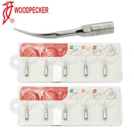 10 Stks Woodpecker Tandheelkundige Ultrasone Scaler Parodontale Scaling Tip P3 compatibel met EMS UDS