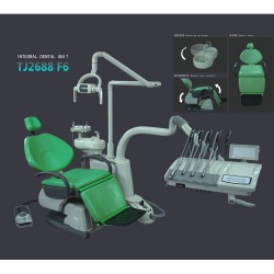 TJ2688 F6 Tandheelkundige behandelstoel computergestuurde integrale tandartsstoel synthetisch leer