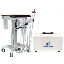 Greeloy GU-P302S Tandheelkundige beweegbare aangepaste behandelEenheidwagen + ultrasone scaler + luchtCompressor GU-P300