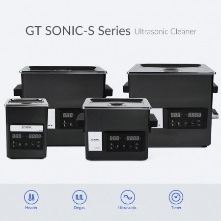 GT SONIC S-serie Aanraakpaneel Ultrasoonreiniger met verwarming 2-9L 50-200W met verwarming