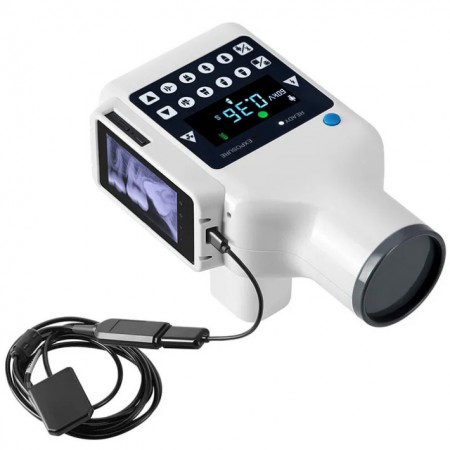 Draagbare digitale tandheelkundige röntgenunit met ingebouwd scherm en intraorale sensor