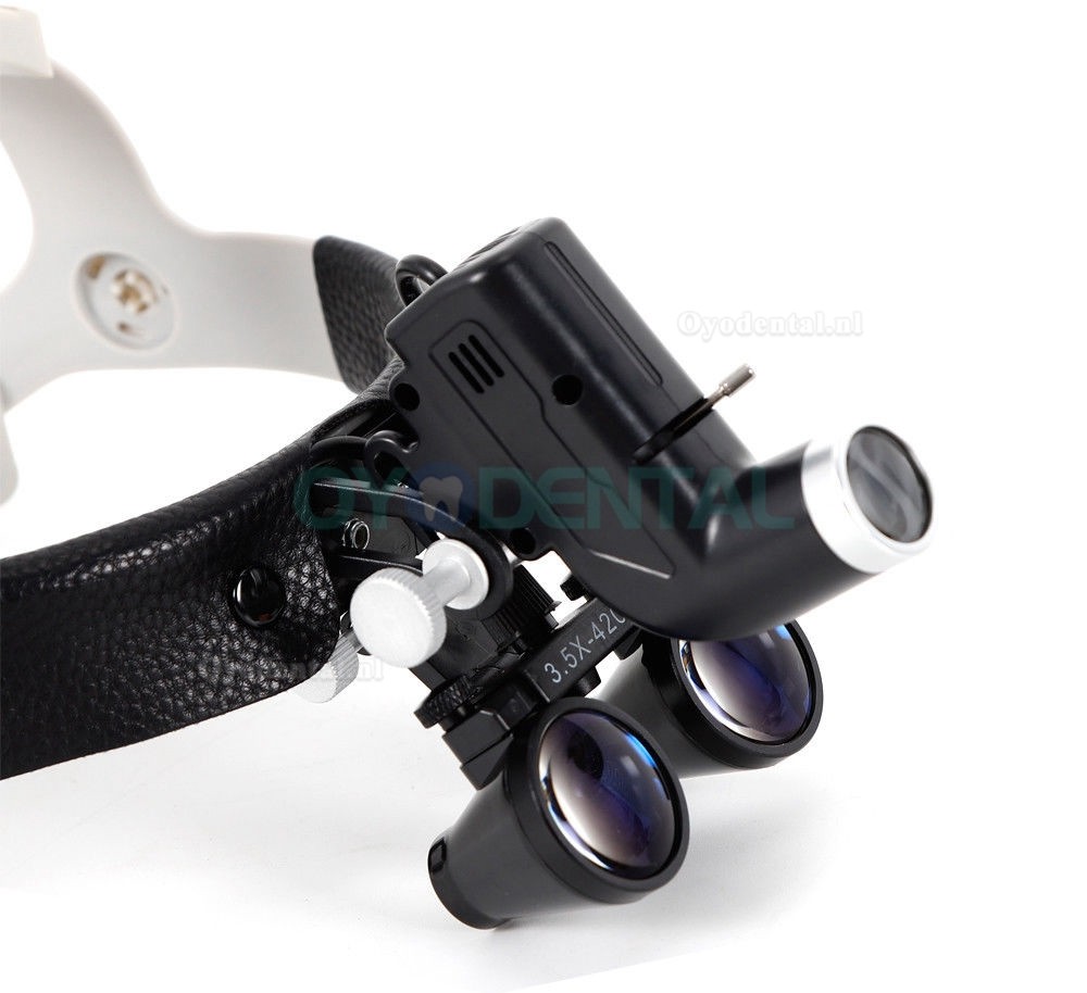 3.5X 5W Tandheelkundige Geleide Chirurgische Hoofdband Loep Met Licht Voor Otolaryngologie 3.5X 5W Tandheelkundige Geleide Chirurgische Hoofdband Loep Met Licht Voor Otolaryngologie