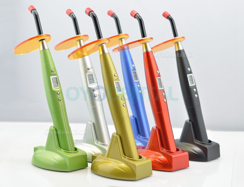 Tandheelkundige 5W draadloze draadloze LED-uithardingslamp 1500mw zwarte spechtstijl Tandheelkundige 5W draadloze draadloze LED-uithardingslamp 1500mw zwarte spechtstijl