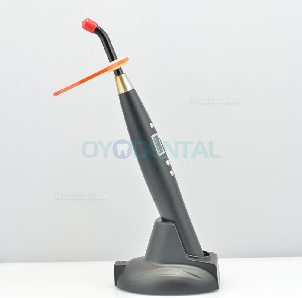 Tandheelkundige 5W draadloze draadloze LED-uithardingslamp 1500mw zwarte spechtstijl Tandheelkundige 5W draadloze draadloze LED-uithardingslamp 1500mw zwarte spechtstijl