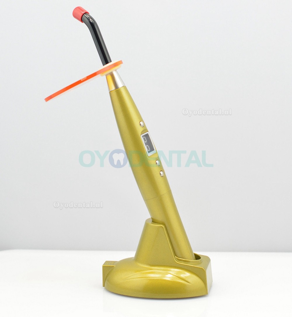 Tandheelkundige 5W draadloze draadloze LED-uithardingslamp 1500mw zwarte spechtstijl Tandheelkundige 5W draadloze draadloze LED-uithardingslamp 1500mw zwarte spechtstijl