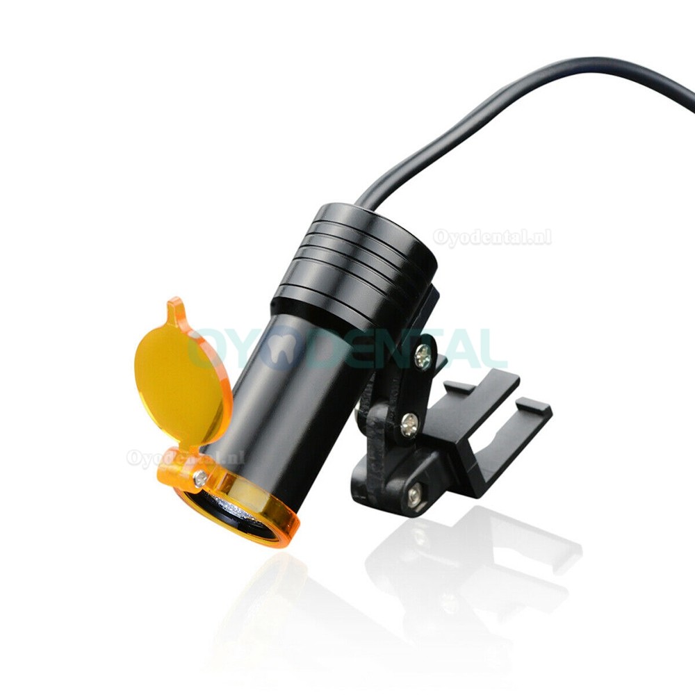 Tandheelkundige medische 5W LED hoofdlamp + filter & riemclip voor verrekijker loepen zwart Tandheelkundige medische 5W LED hoofdlamp + filter & riemclip voor verrekijker loepen zwart