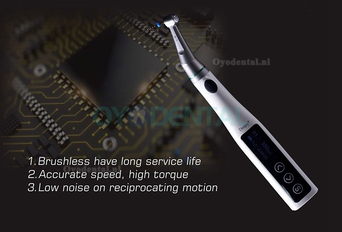 Denjoy Ai-Mate Borstelloze endodontische motor met Apex Locator Mini-hoekstuk 6:1