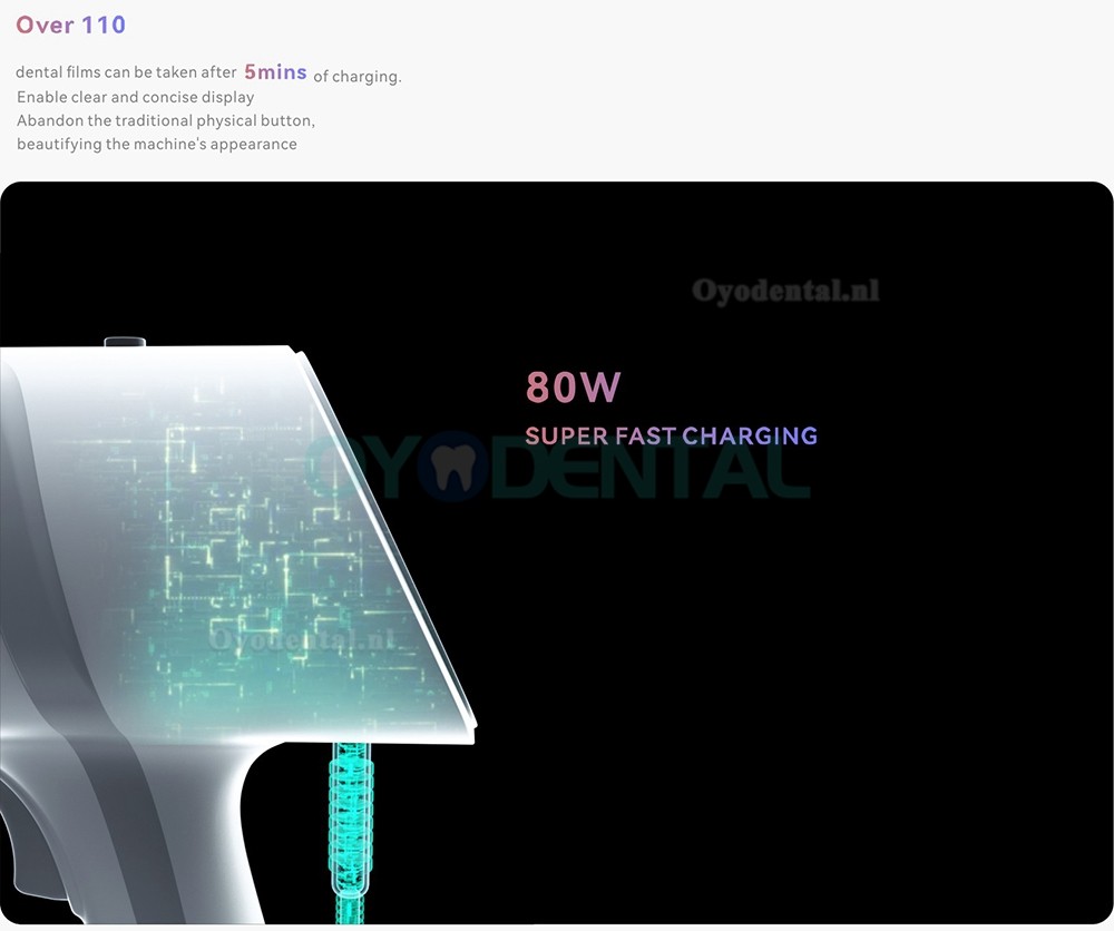 Woodpecker Ai Ray Touch Screen draagbare tandheelkundige röntgenmachine hoge frequentie