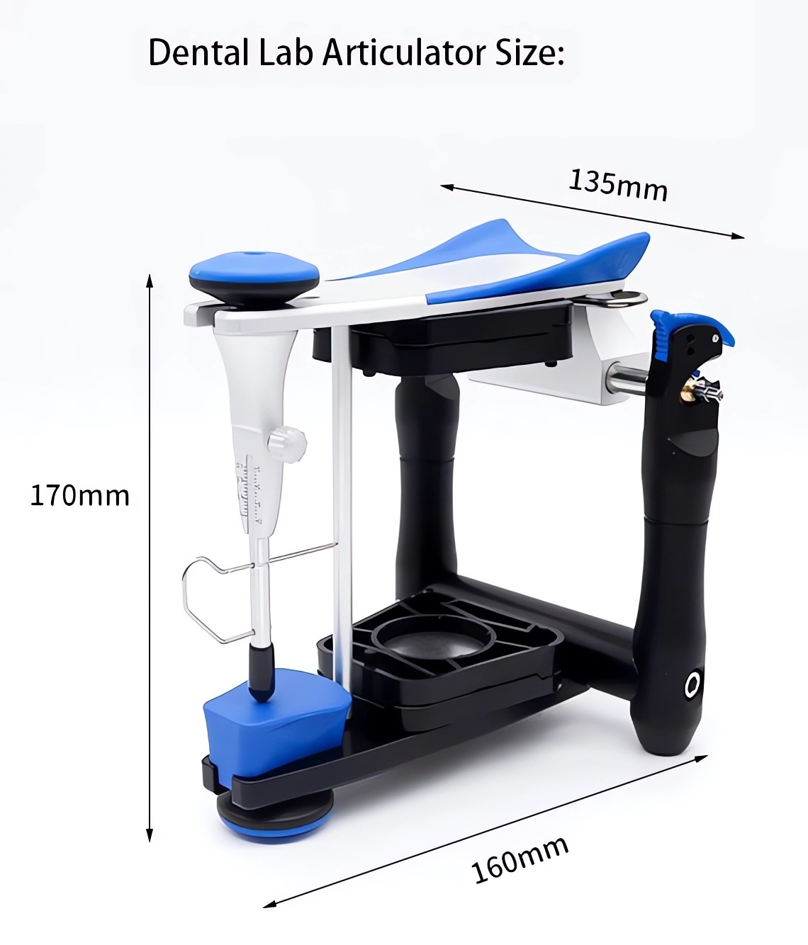 BN articulator met gemiddelde waarde, compatibel met Artex en Amann Girrbach montageplaten