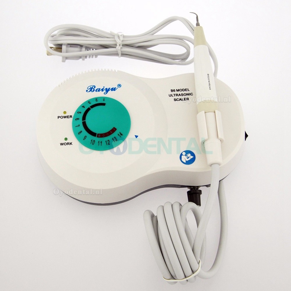 Baiyu B6 Ultrasone gebitsreiniging Scaler Afneembaar handstuk compatibel met EMS