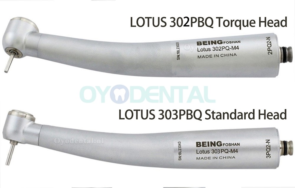 Being Lotus 302 / 303PQ Hoge snelheid Turbine Handstuk Compatibel NSK (zonder snelkoppeling)