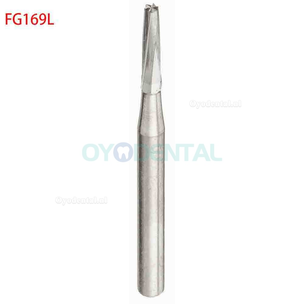 50 x Carbide frezen FG168/169/170/171/172/169L/170L/171L voor HP Handstuk