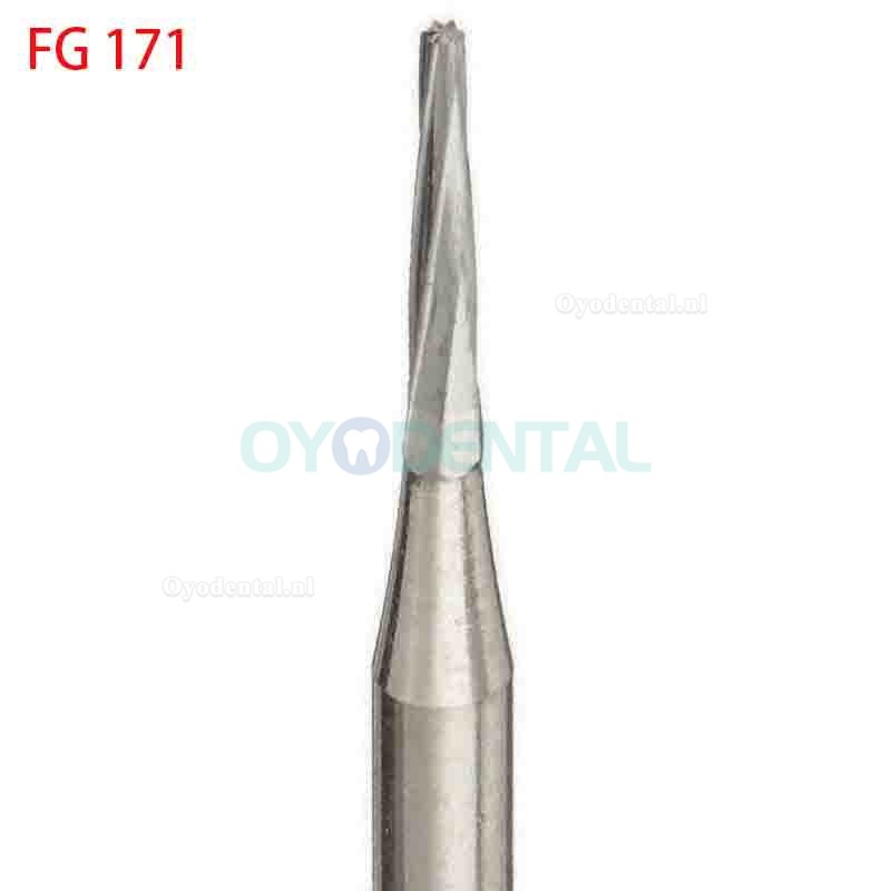 50 x Carbide frezen FG168/169/170/171/172/169L/170L/171L voor HP Handstuk