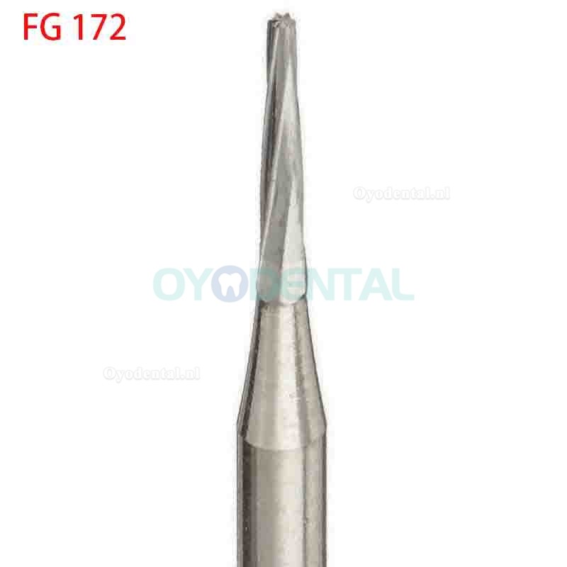 50 x Carbide frezen FG168/169/170/171/172/169L/170L/171L voor HP Handstuk