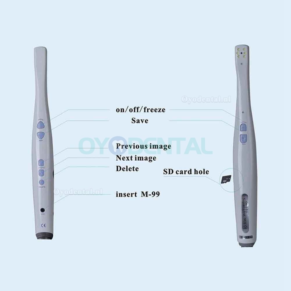 MLG Tandheelkundig Intraoral Camera 6 LED Light Video & USB met 1DB SD-kaart + Mini LCD-scherm