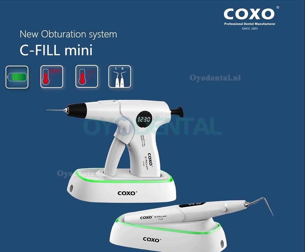 COXO C-Fill Mini Draadloos endodontisch obturatiesysteem gutta percha obturatiepistool + penset