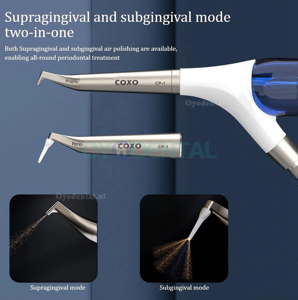 YUSENDENT COXO CP-1 2 in 1 Tandheelkundige luchtpolijstmachine (supragingivaal + subgingivaal)