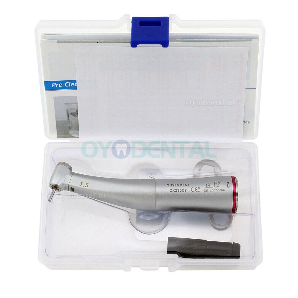 YUSENDNET COXO Dental Glasvezel 1:5 Rood Hoekstukken Drukknop Mini Hoofd CX235C7-4