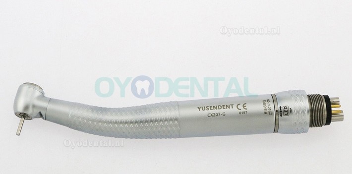 YUSENDENT® CX207-GS-PQ glasvezel turbine handstuk Sirona-compatibel (koppeling x1 + turbine handstuk x3)