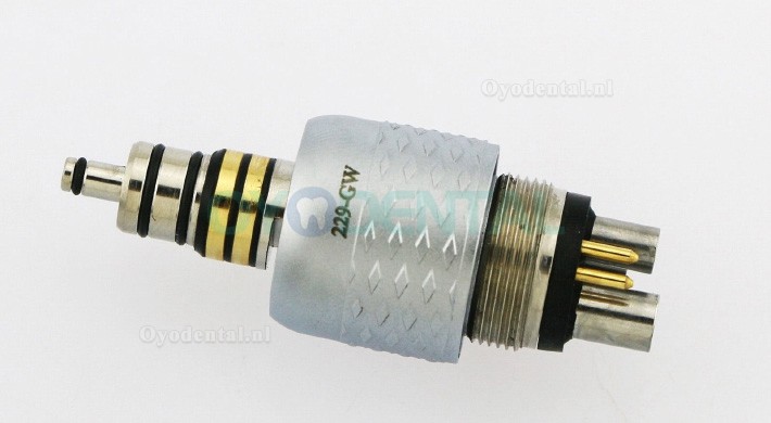 YUSENDENT COXO CX229-GW Dental Koppelstuk voor Glasvezel 6 Gaten Snelkoppeling Fit W&H YUSENDENT COXO CX229-GW Dental Koppelstuk voor Glasvezel 6 Gaten Snelkoppeling Fit W&H