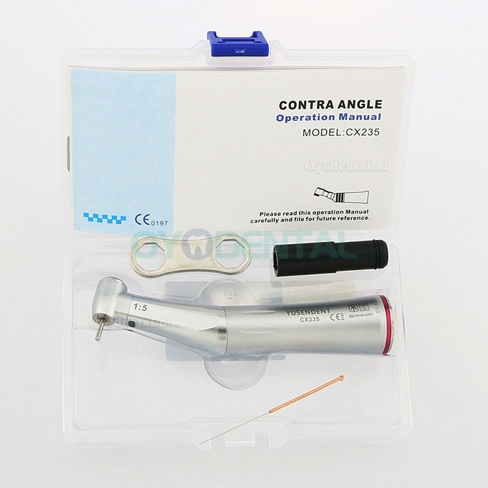 YUSENDENT COXO Dental 1: 5 Glasvezel Elektrisch hoekstuk Handstuk compatibel met NSK Z95L