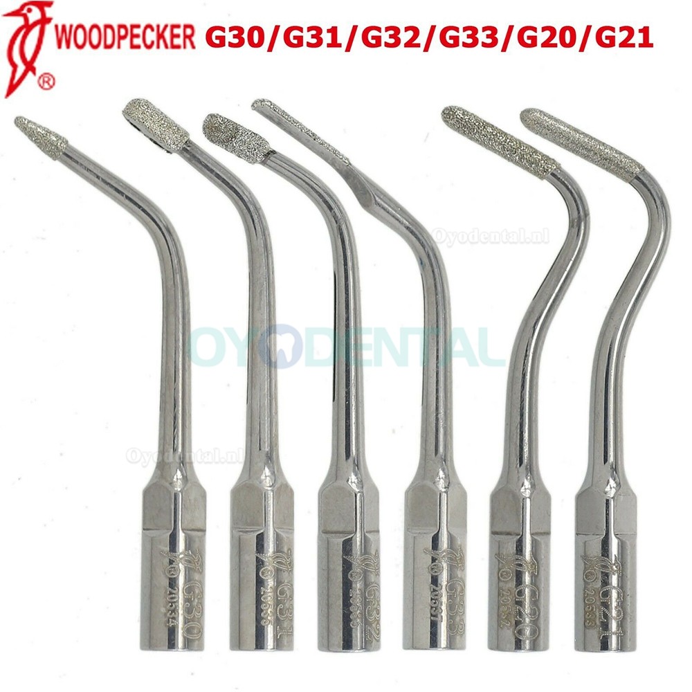 5Pcs Woodpecker Ultrasone scaler Tip Voorbereiding van de schouderholte Should G20 G31 G32 G33 compatibel met EMS