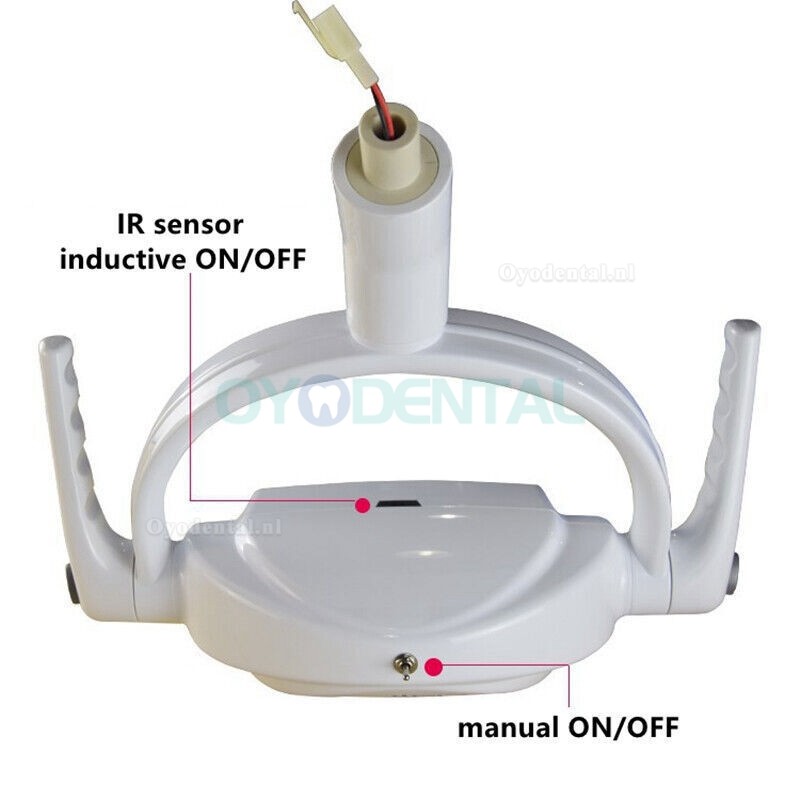 Plafondgemonteerde tandartslamp Orale LED-operatielamp Examenschaduwloze 6 LED-lens met arm