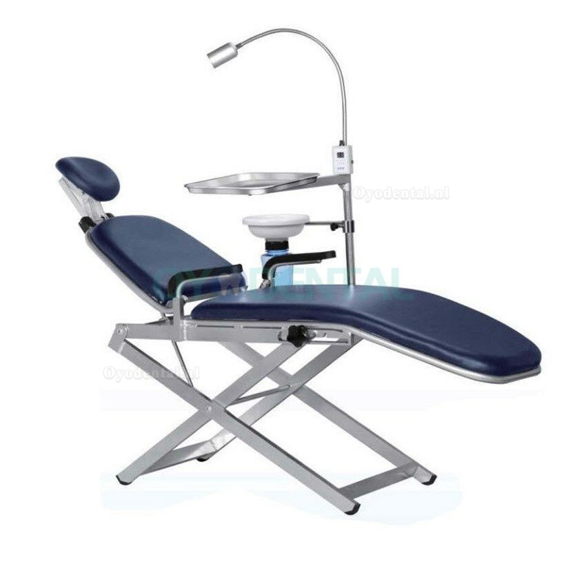 TPC Dental Portable Chair Unit with Cuspidor LED Light + Dental Stool Carry Bags