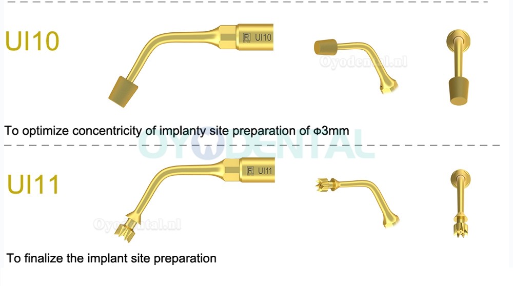 1Pcs Tips voor tandheelkundige piëzochirurgie voor botsnijden sinus lifting implantaat Ul1 UI2 UI3 UI4 UI5 compatibel met Mectron Woodpecker