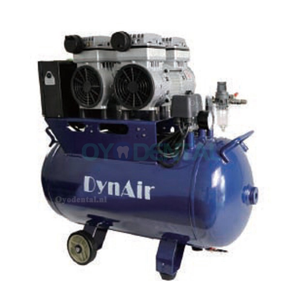 DYNAIR® DA5002 50L Tandheelkundige olievrije luchtCompressor Geruisloos Olievrij 230L/min