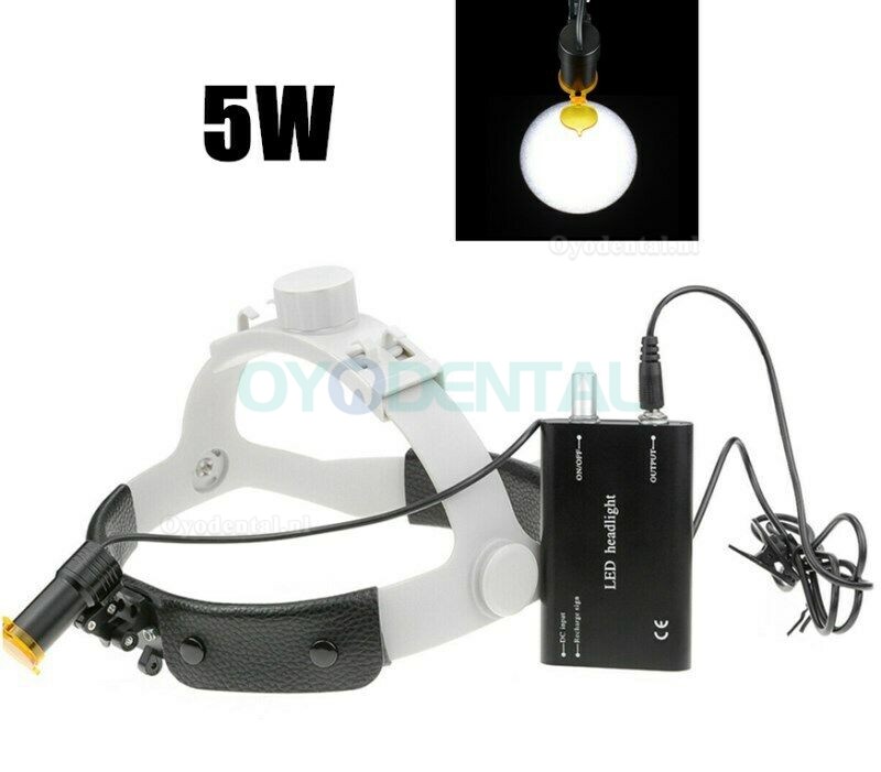 Tandheelkundige medische 5W LED hoofdlamp met filter hoofdband hoofdlamp ENT orale gynaecologie