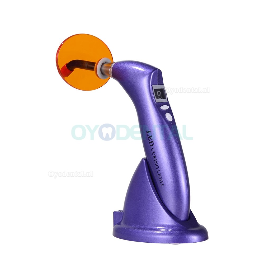 Tandheelkundig LED-uithardingslamp Draadloze 1500mw 5 Kleuren